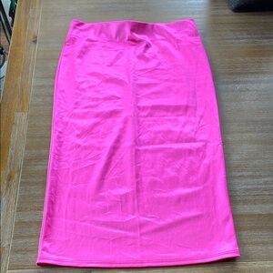 Forever 21 Pink Midi Pencil Skirt Resort Wear